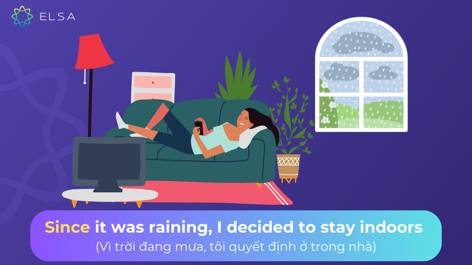 Since cũng có thể được dùng để chỉ lý do, tương tự như because Since cũng có thể được dùng để chỉ lý do, tương tự như because
