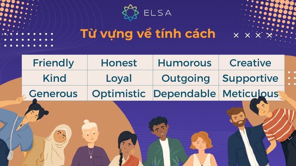 Từ vựng về tính cách giúp bộc lộ những phẩm chất đáng quý của người bạn thân Từ vựng về tính cách giúp bộc lộ những phẩm chất đáng quý của người bạn thân