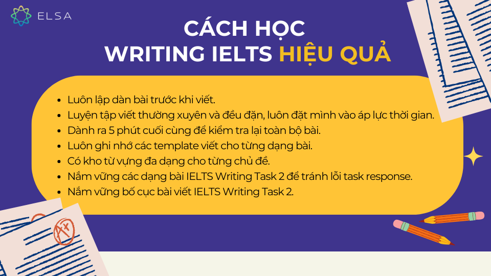 Cách học Writing IELTS hiệu quả
