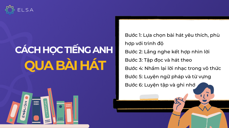 Các bước học tiếng anh qua bài hát