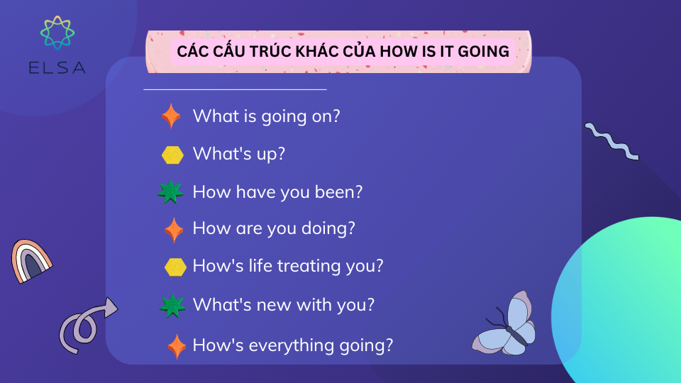 Các cấu trúc khác của How is it going Các cấu trúc khác của How is it going