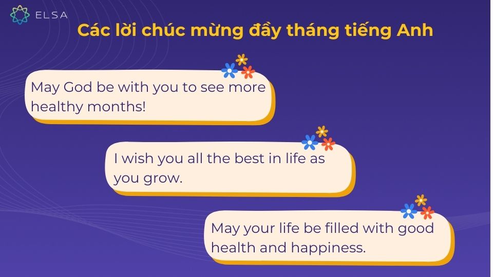 Top các lời chúc mừng đầy tháng tiếng Anh hay nhất Top các lời chúc mừng đầy tháng tiếng Anh hay nhất