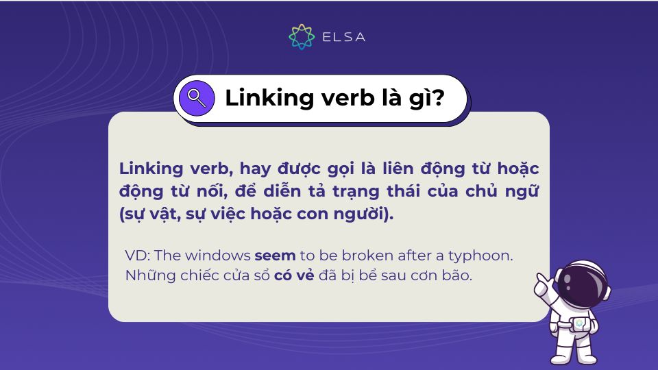 Linking verb là gì? Linking verb là gì?