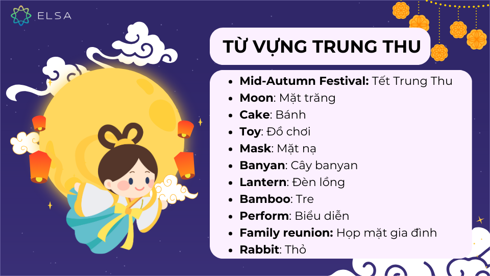 Từ vựng về Tết trung thu