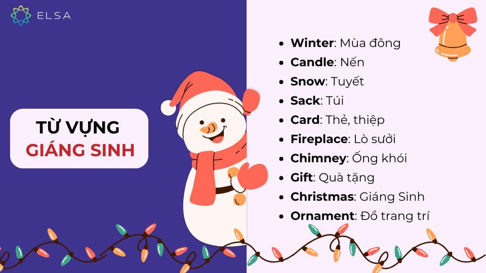 Từ vựng chủ đề Giáng sinh