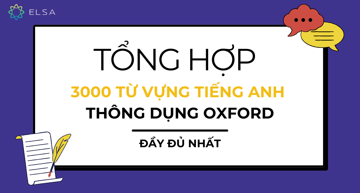 Tổng hợp 3000 từ vựng tiếng Anh thông dụng Oxford đầy đủ nhất