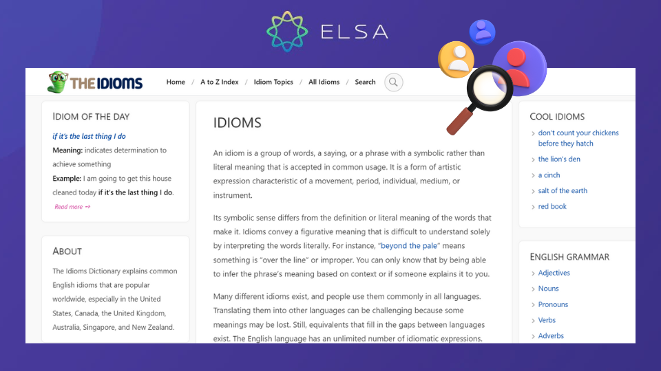 The Idioms -trang web tra cứu thành ngữ tiếng Anh The Idioms -trang web tra cứu thành ngữ tiếng Anh