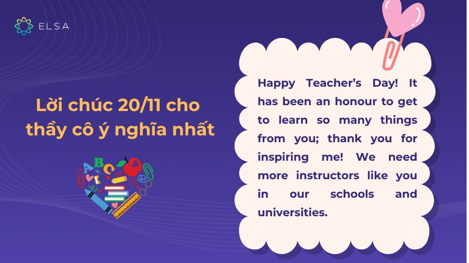 Lời chúc 20/11 cho thầy cô ý nghĩa nhất Lời chúc 20/11 cho thầy cô ý nghĩa nhất