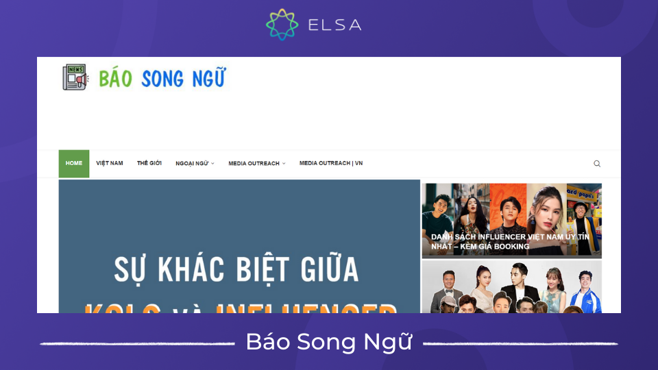 Giao diện trang web Báo song ngữ thân thiện với người dùng Giao diện trang web Báo song ngữ thân thiện với người dùng