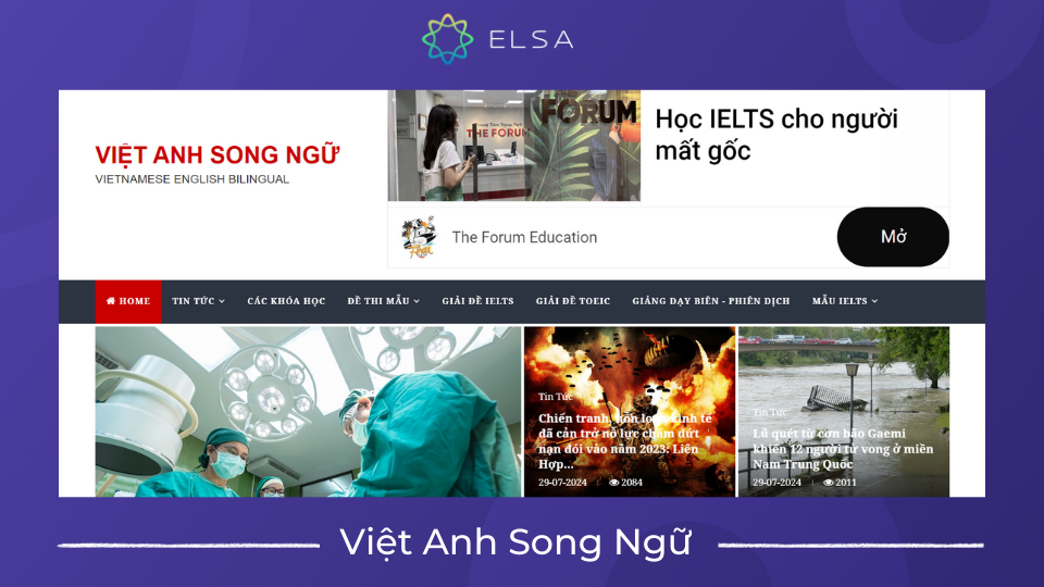 Việt Anh song ngữ có nhiều chuyên mục hay, đa dạng tin tức ở mọi lĩnh vực Việt Anh song ngữ có nhiều chuyên mục hay, đa dạng tin tức ở mọi lĩnh vực