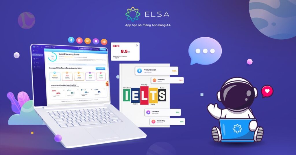 ELSA Speak là web học nói tiếng Anh miễn phí và chất lượng