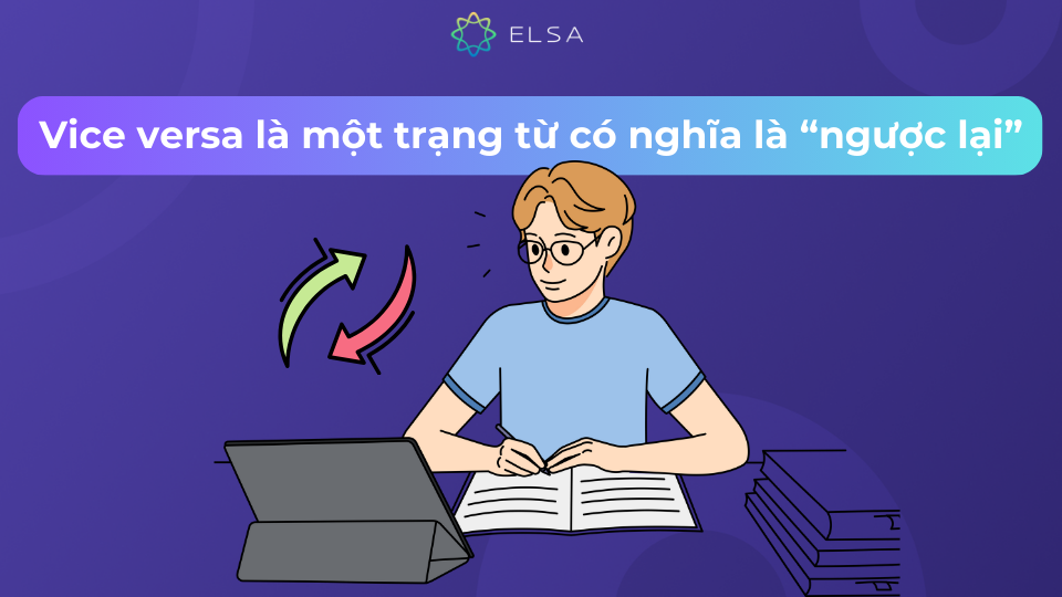 Trong tiếng Anh vice versa có nghĩa là ngược lại Trong tiếng Anh vice versa có nghĩa là ngược lại
