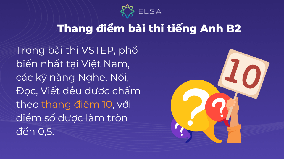 Trong bài thi VSTEP phổ biến nhất tại Việt Nam, cả 4 kỹ năng đều được chấm theo thang điểm 10 Trong bài thi VSTEP phổ biến nhất tại Việt Nam, cả 4 kỹ năng đều được chấm theo thang điểm 10