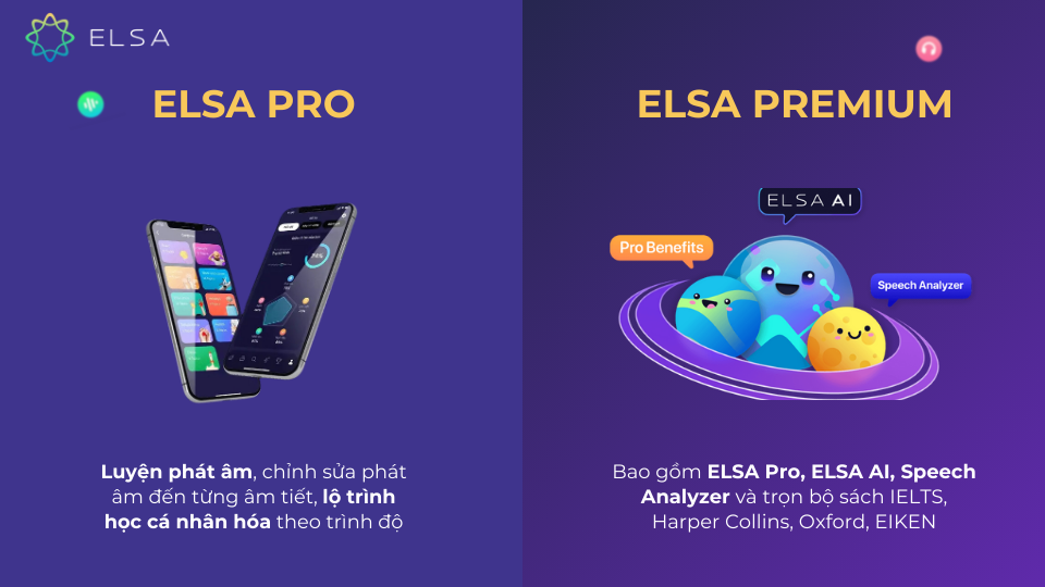 ELSA Pro và ELSA Premium ELSA Pro và ELSA Premium