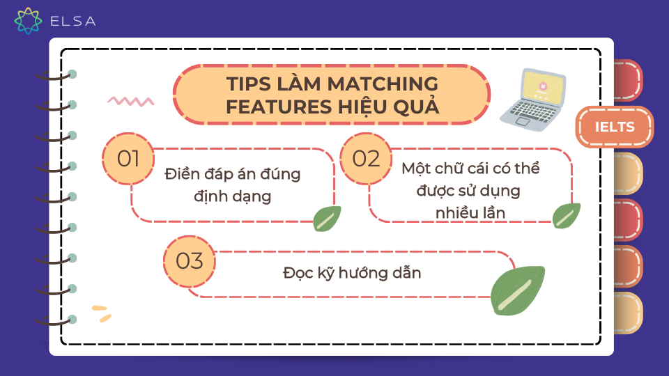 Tips làm bài Matching features IELTS Reading hiệu quả Tips làm bài Matching features IELTS Reading hiệu quả