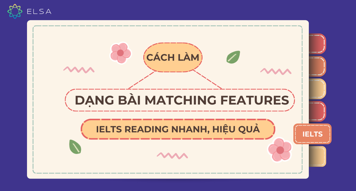 Cách làm dạng bài Matching features IELTS Reading nhanh, hiệu quả
