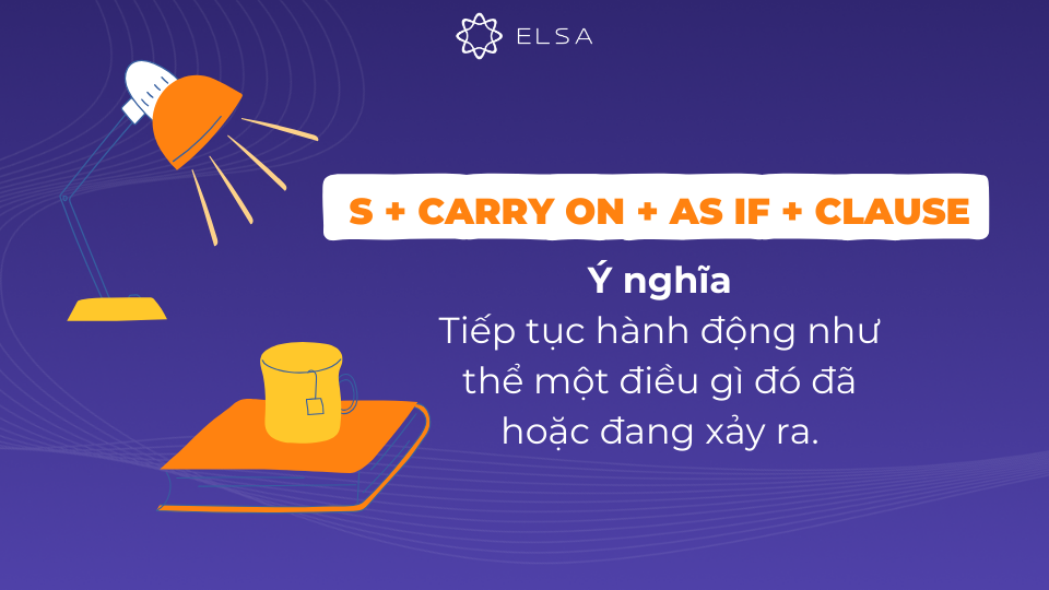 Cấu trúc Carry on + as if + Clause Cấu trúc Carry on + as if + Clause