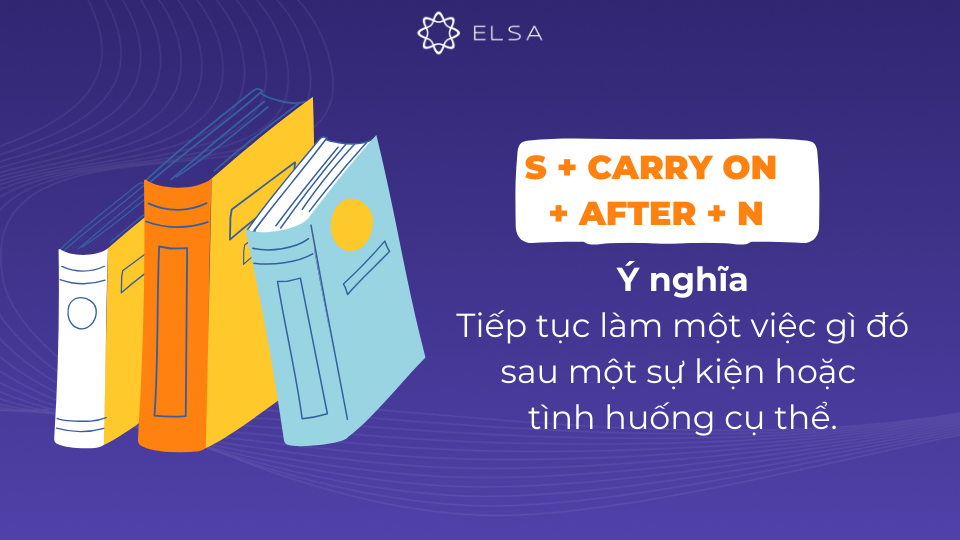Cấu trúc Carry on + after + N Cấu trúc Carry on + after + N