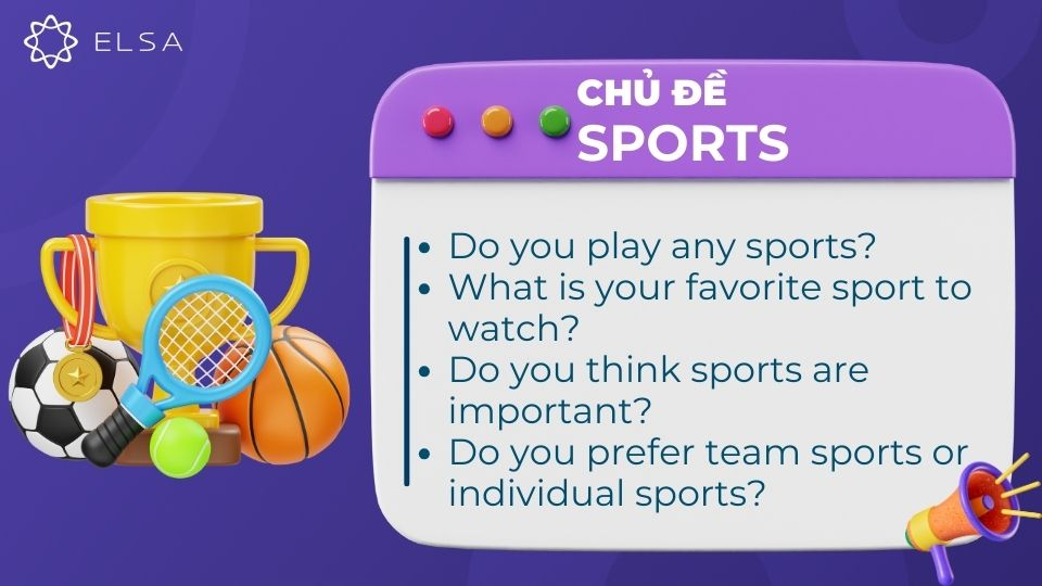 Câu hỏi chủ đề Sports