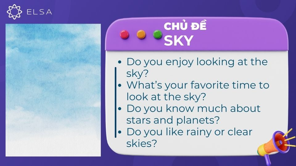 Câu hỏi chủ đề Sky