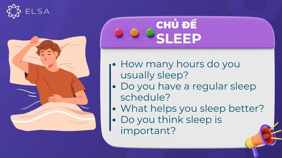 Câu hỏi chủ đề Sleep