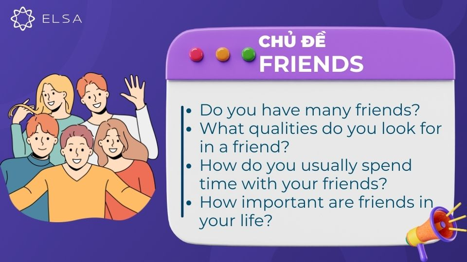 Câu hỏi chủ đề Friends