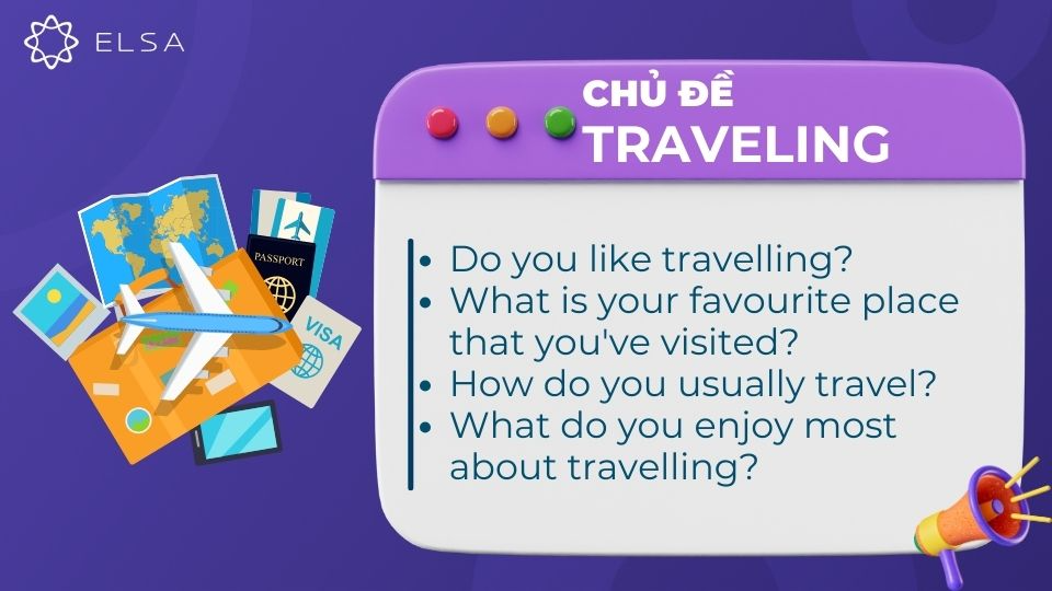 Câu hỏi chủ đề Travelling