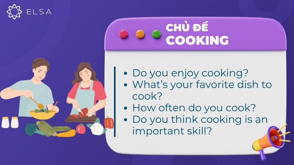 Câu hỏi chủ đề Cooking