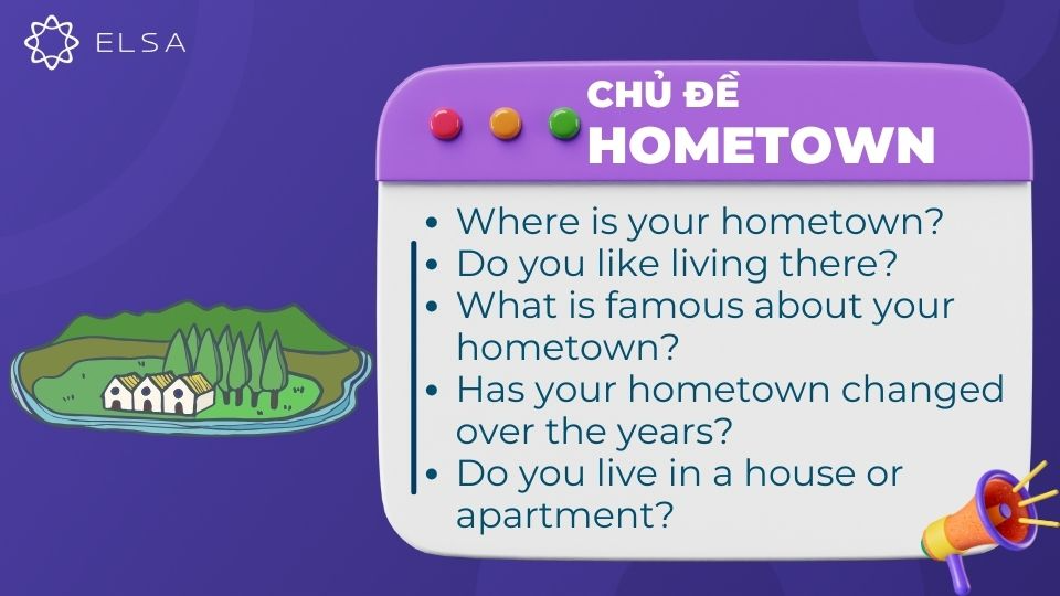 Câu hỏi chủ đề Hometown
