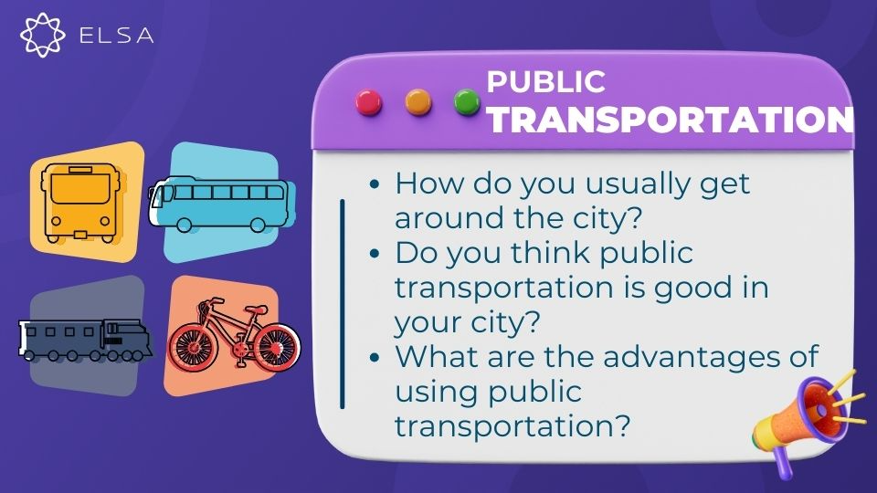 Câu hỏi chủ đề Public Transportation 