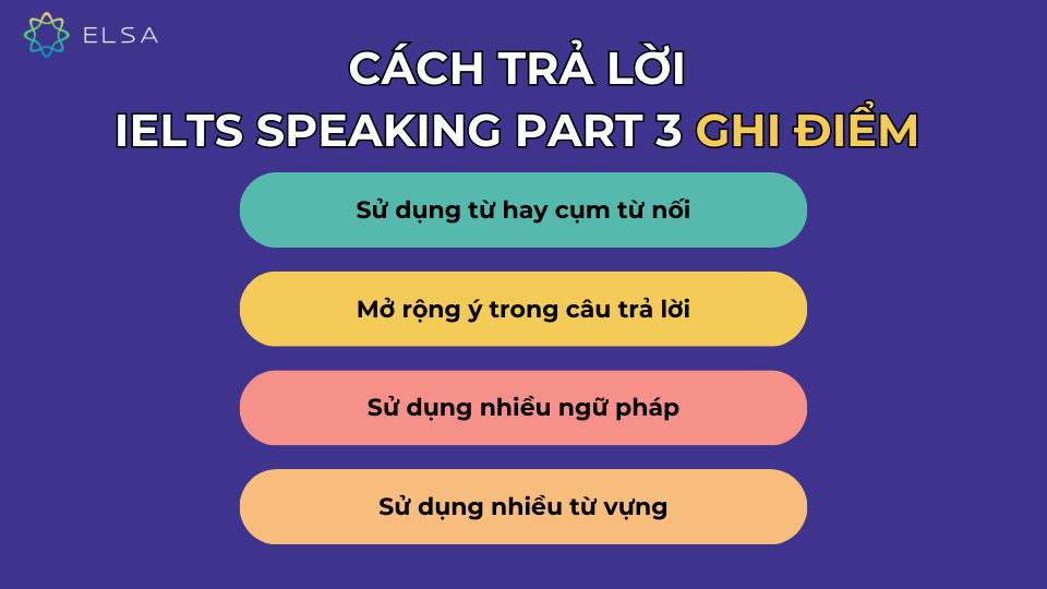 Cách trả lời IELTS Speaking part 3 ghi điểm với giám khảo
