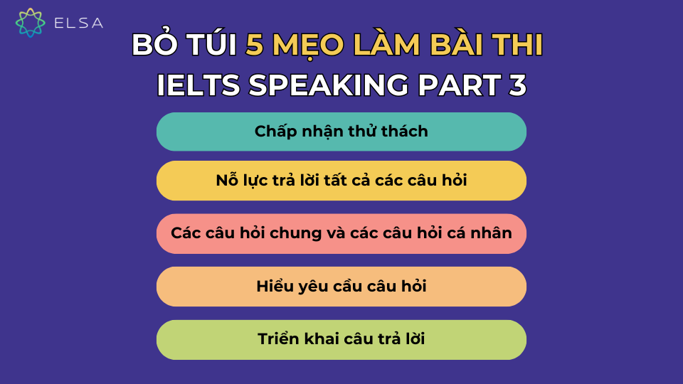 Bỏ túi 5 mẹo làm bài thi IELTS Speaking part 3