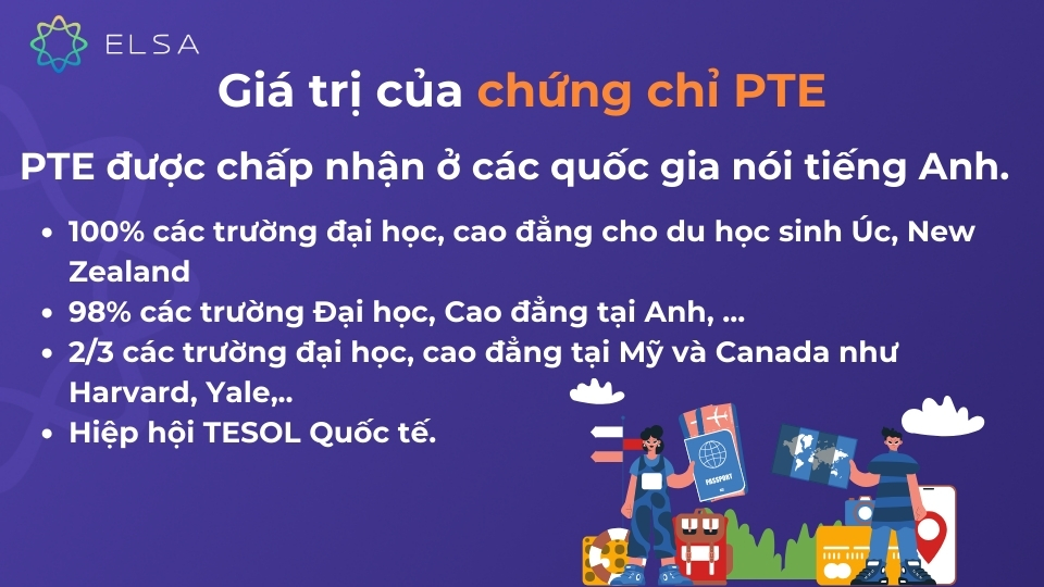 Chứng chỉ PTE là gì? Tổng hợp thông tin chi tiết về chứng chỉ PTE Giá trị của chứng chỉ PTE