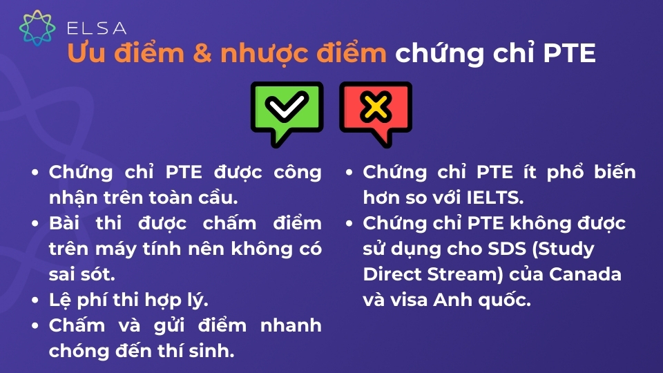 Chứng chỉ PTE là gì? Tổng hợp thông tin chi tiết về chứng chỉ PTE Ưu và nhược điểm của chứng chỉ PTE