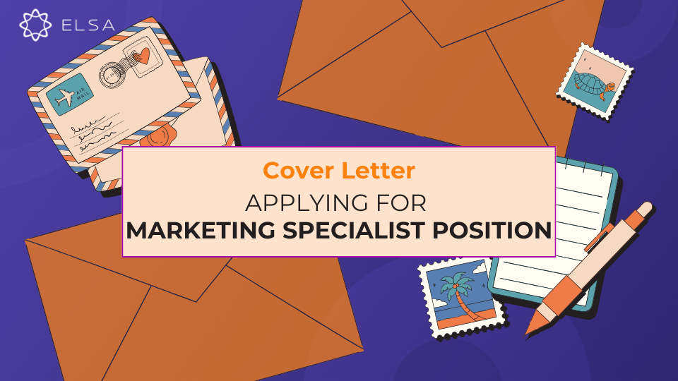 Cover letter applying for Marketing Specialist position Cover letter Applying for marketing specialist position
