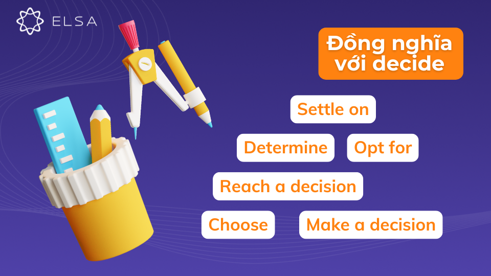 Một vài cấu trúc đồng nghĩa với decide Một vài cấu trúc đồng nghĩa với decide