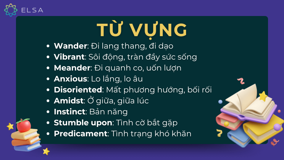 Từ vựng “Describe an occasion when you got lost” 