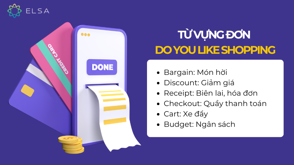 Từ vựng đơn Do you like Shopping IELTS Speaking Từ vựng đơn Do you like Shopping IELTS Speaking