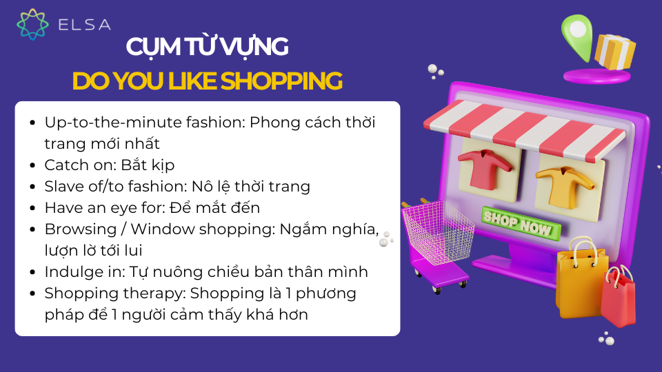 Cụm từ vựng chủ đề Do you like Shopping IELTS Speaking Cụm từ vựng chủ đề Do you like Shopping IELTS Speaking