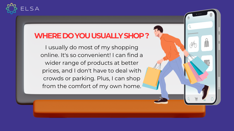 Where do you usually shop? Where do you usually shop?
