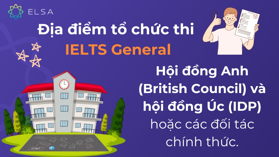 IELTS General là gì? Tất tần tật thông tin chi tiết về IELTS General Địa điểm tổ chức thi IELTS General