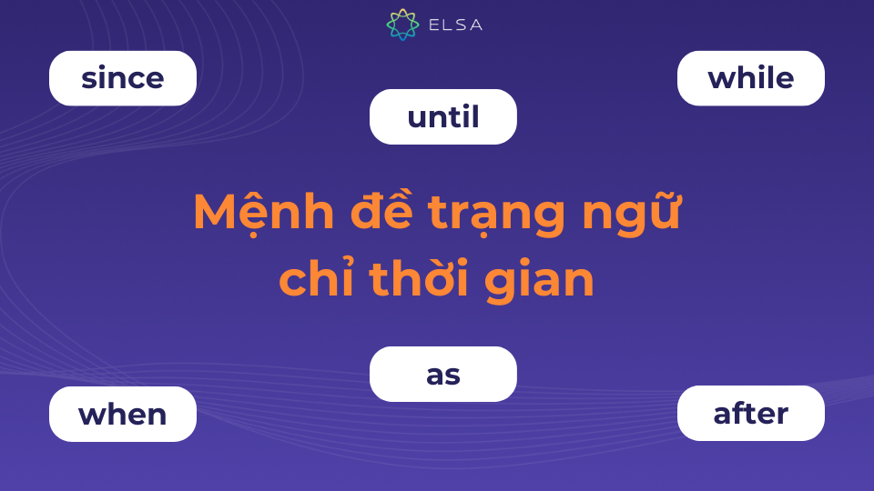 Mệnh đề trạng ngữ chỉ thời gian (Adverbial clause of time) là một chủ đề ngữ pháp căn bản nhất Mệnh đề trạng ngữ chỉ thời gian (Adverbial clause of time) là một chủ đề ngữ pháp căn bản nhất