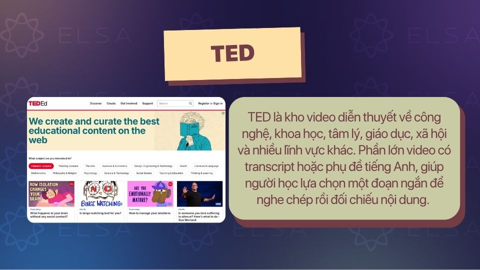 Luyện nghe chép chính tả tiếng Anh qua video TED Talks