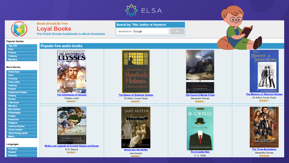 Web đọc sách tiếng Anh miễn phí Loyal Books Web đọc sách tiếng Anh miễn phí Loyal Books