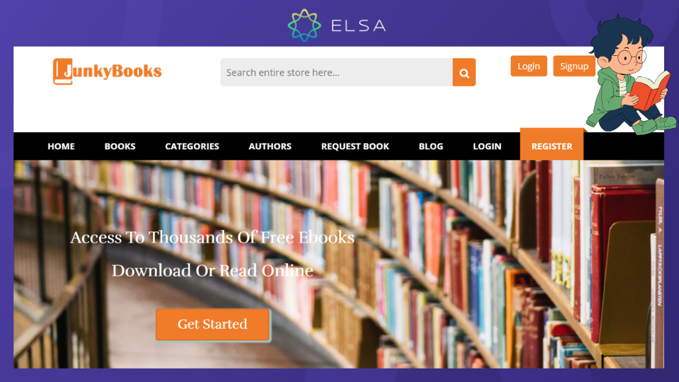 Junky Books là một web đọc sách tiếng Anh miễn phí Junky Books là một web đọc sách tiếng Anh miễn phí