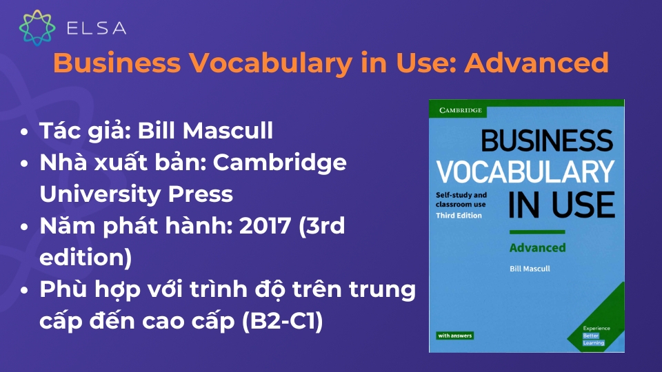 Oxford Business English - Bộ sách học tiếng Anh cho người đi làm Sách Business Vocabulary in Use: Advanced dành cho người đi làm