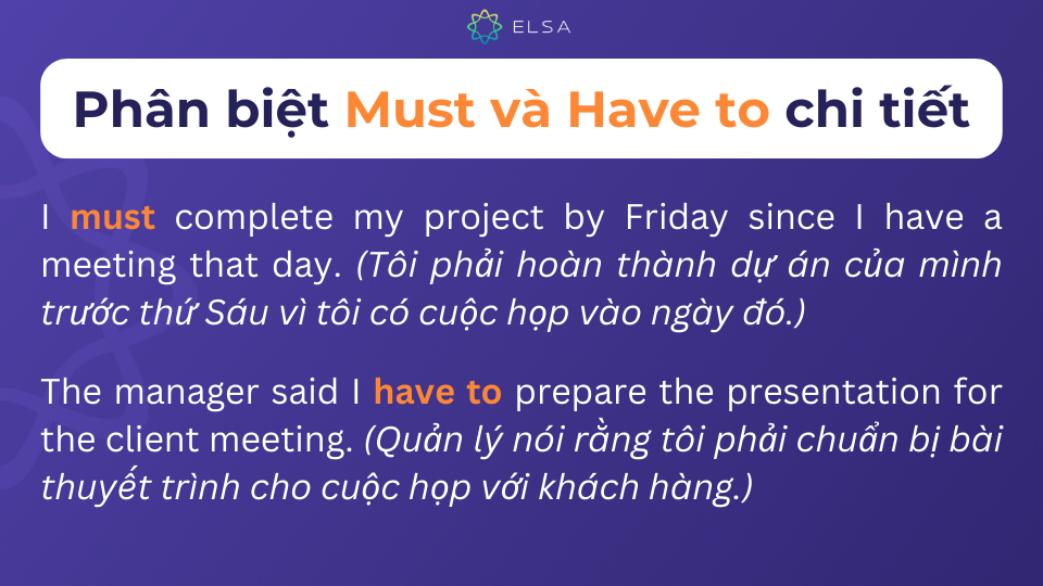Phân biệt Must và Have to chi tiết Phân biệt Must và Have to chi tiết