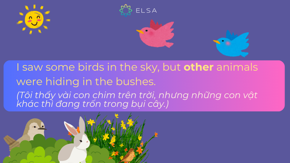 Ví dụ về cách dùng other Ví dụ về cách dùng other