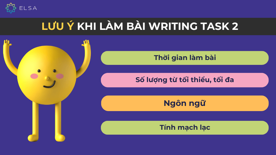 Các điểm cần lưu ý khi làm bài Writing Task 2 Các điểm cần lưu ý khi làm bài Writing Task 2