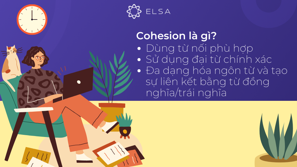 Cohesion (tính liên kết) đề cập đến cách các câu và đoạn văn được liên kết với nhau một cách chặt chẽ Cohesion (tính liên kết) đề cập đến cách các câu và đoạn văn được liên kết với nhau một cách chặt chẽ